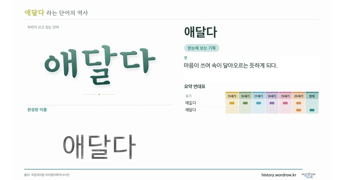 애달다 대표 이미지