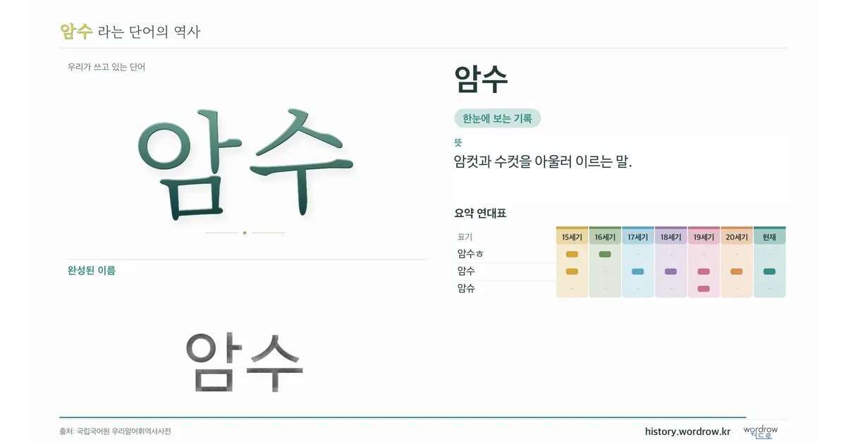 암수 대표 이미지