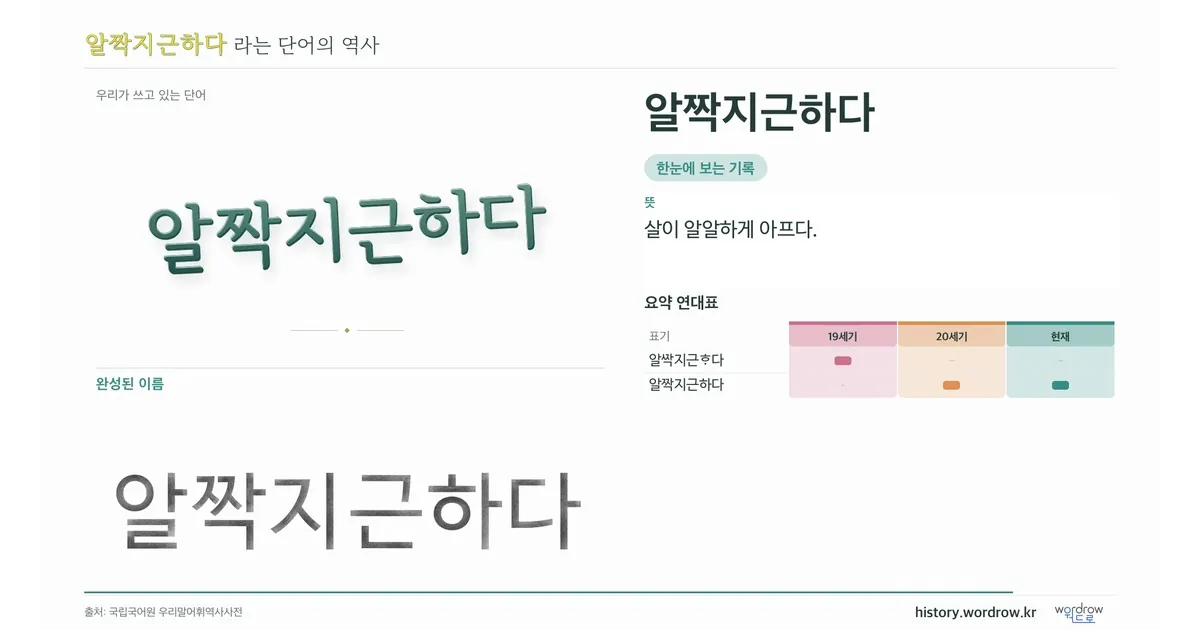 알짝지근하다 대표 이미지