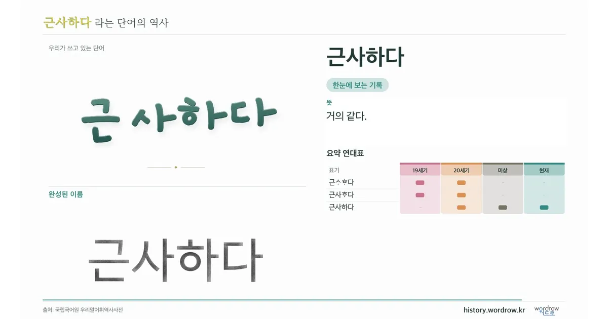 근사하다 대표 이미지
