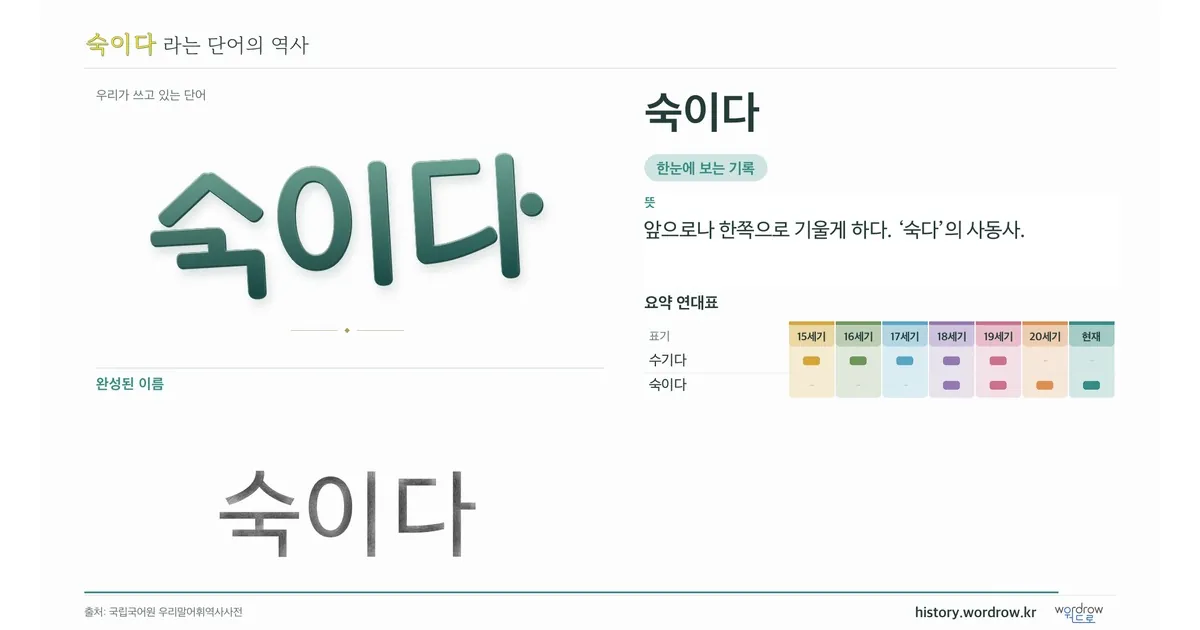 숙이다 대표 이미지