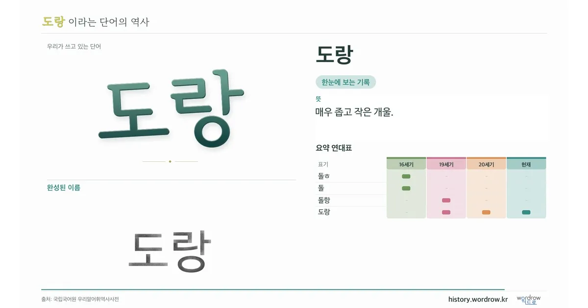 도랑 대표 이미지