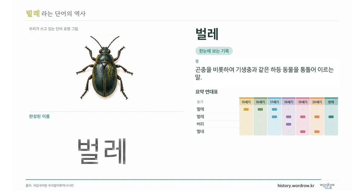 벌레 대표 이미지