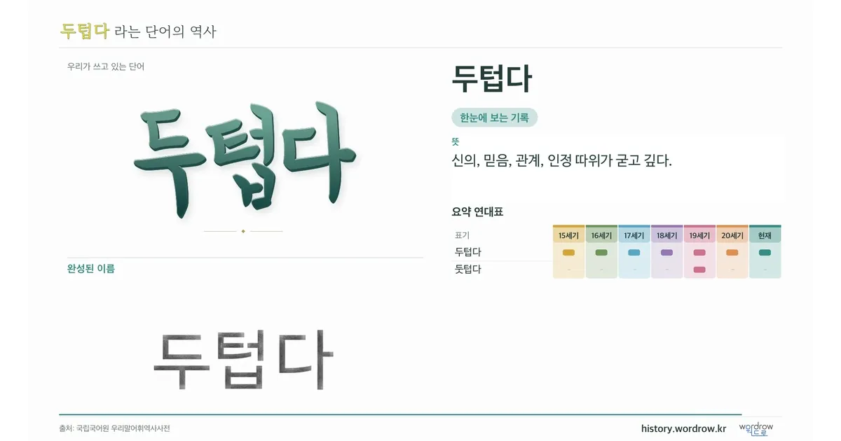 두텁다 대표 이미지