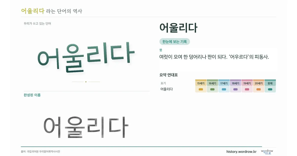 어울리다 대표 이미지