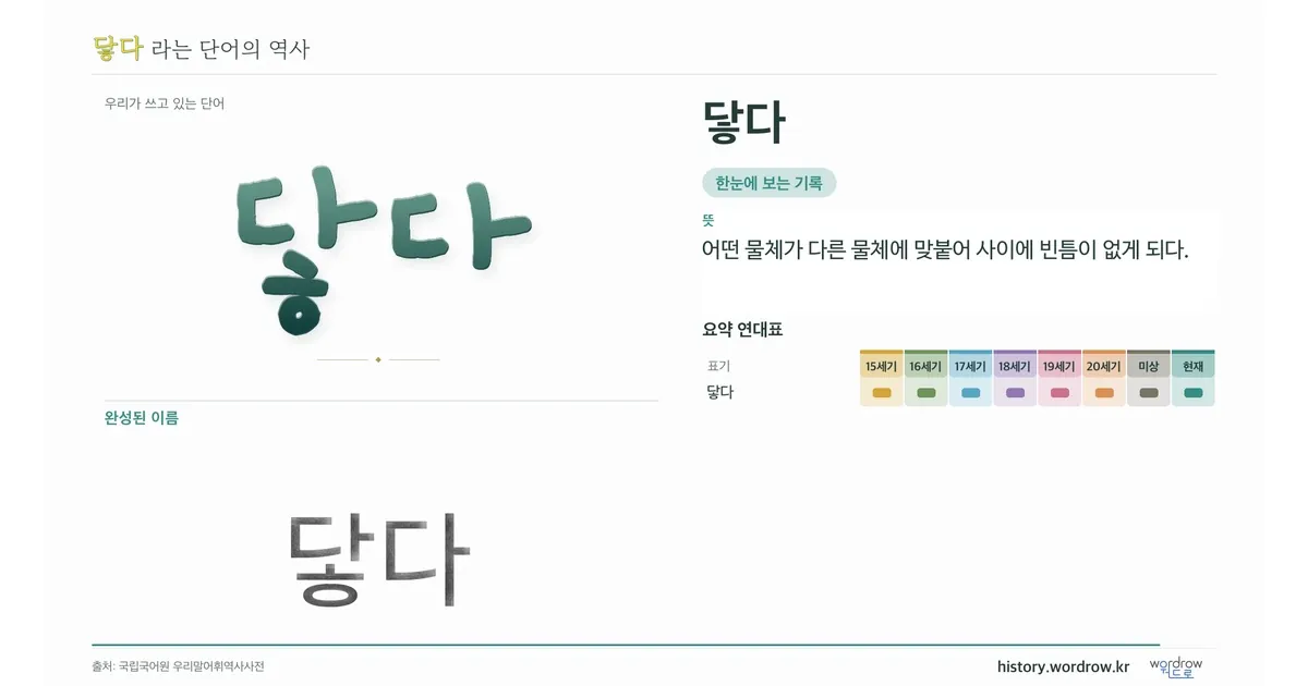 닿다 대표 이미지