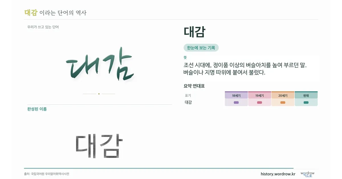 대감 대표 이미지