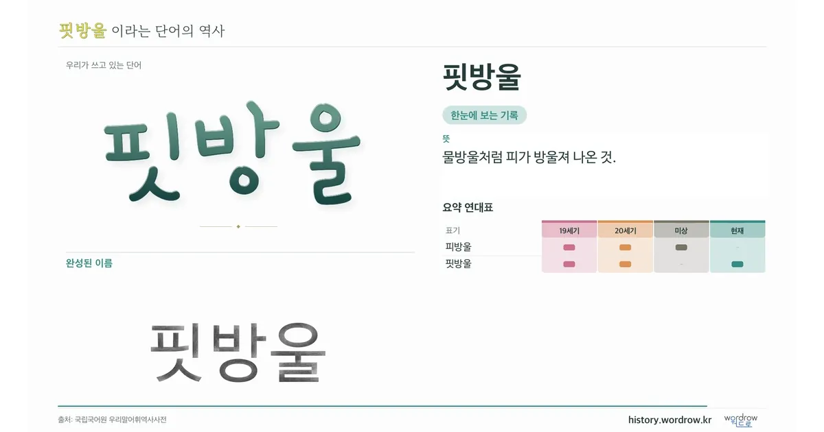 핏방울 대표 이미지