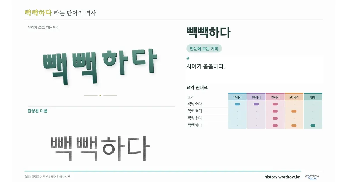빽빽하다 대표 이미지