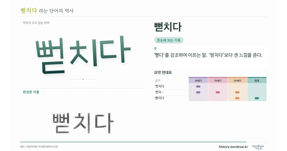 뻗치다 대표 이미지
