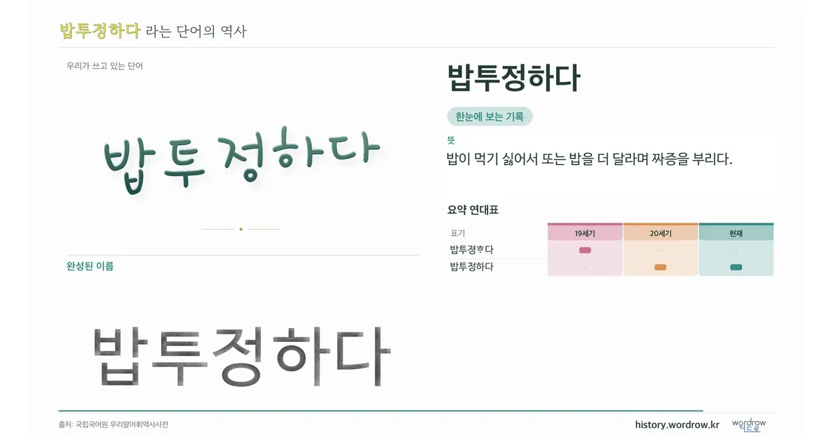 밥투정하다 대표 이미지