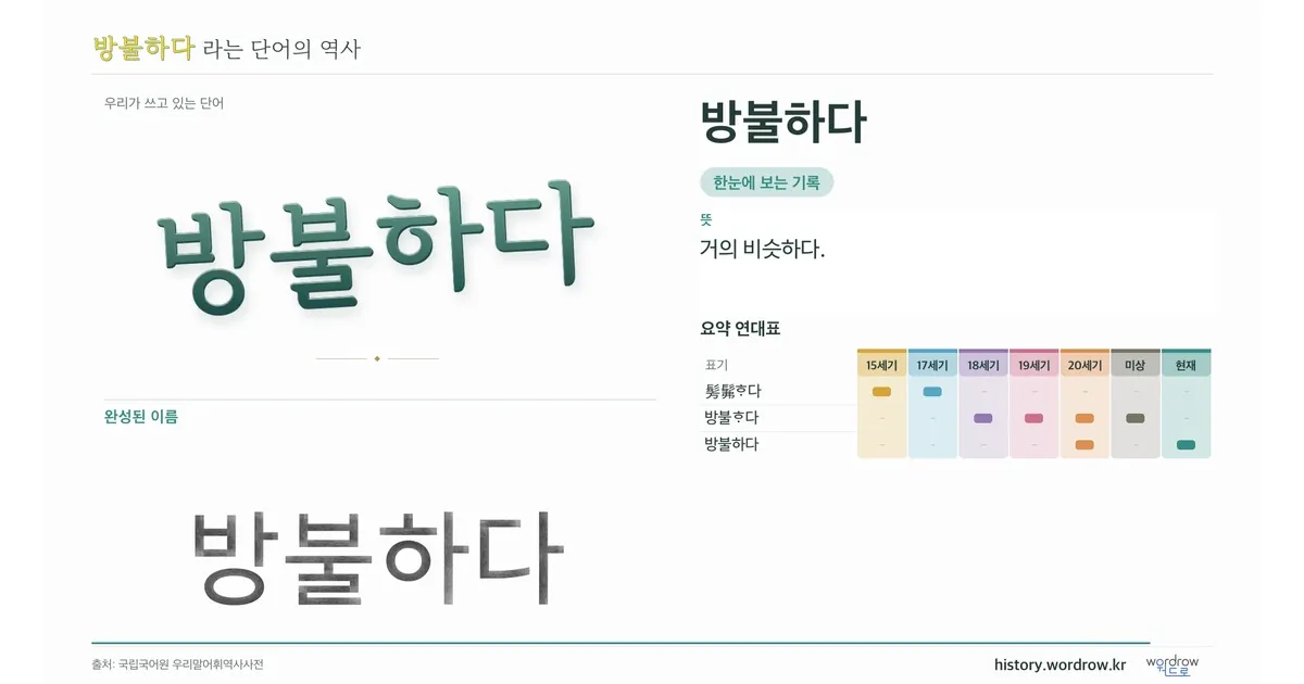 방불하다 대표 이미지