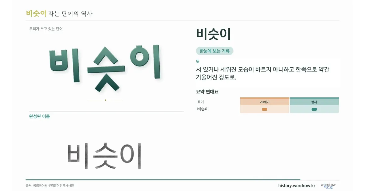 비슷이 대표 이미지
