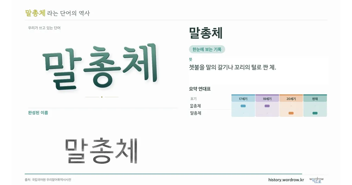 말총체 대표 이미지