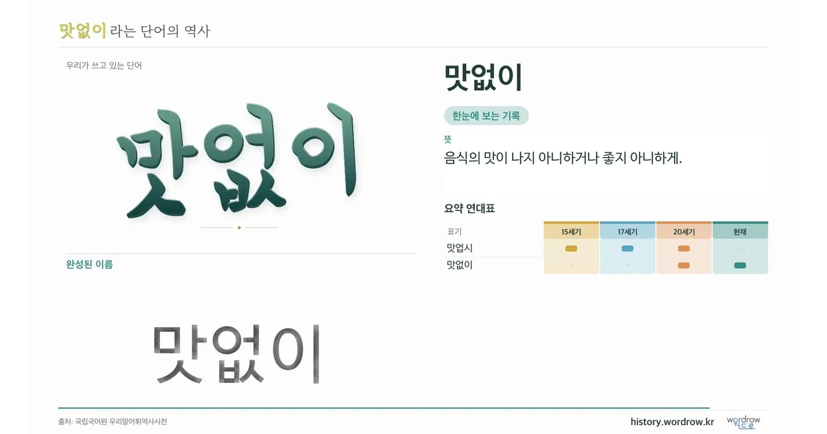 맛없이 대표 이미지