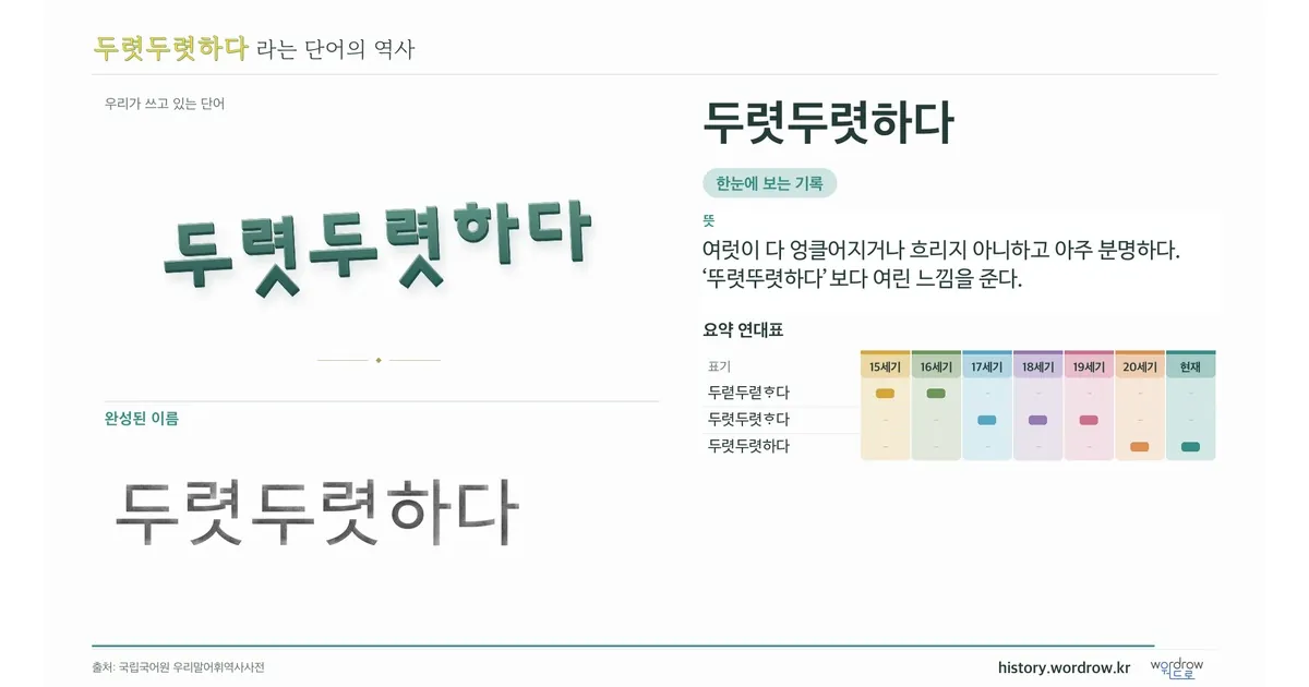 두렷두렷하다 대표 이미지