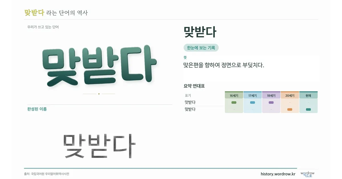 맞받다 대표 이미지