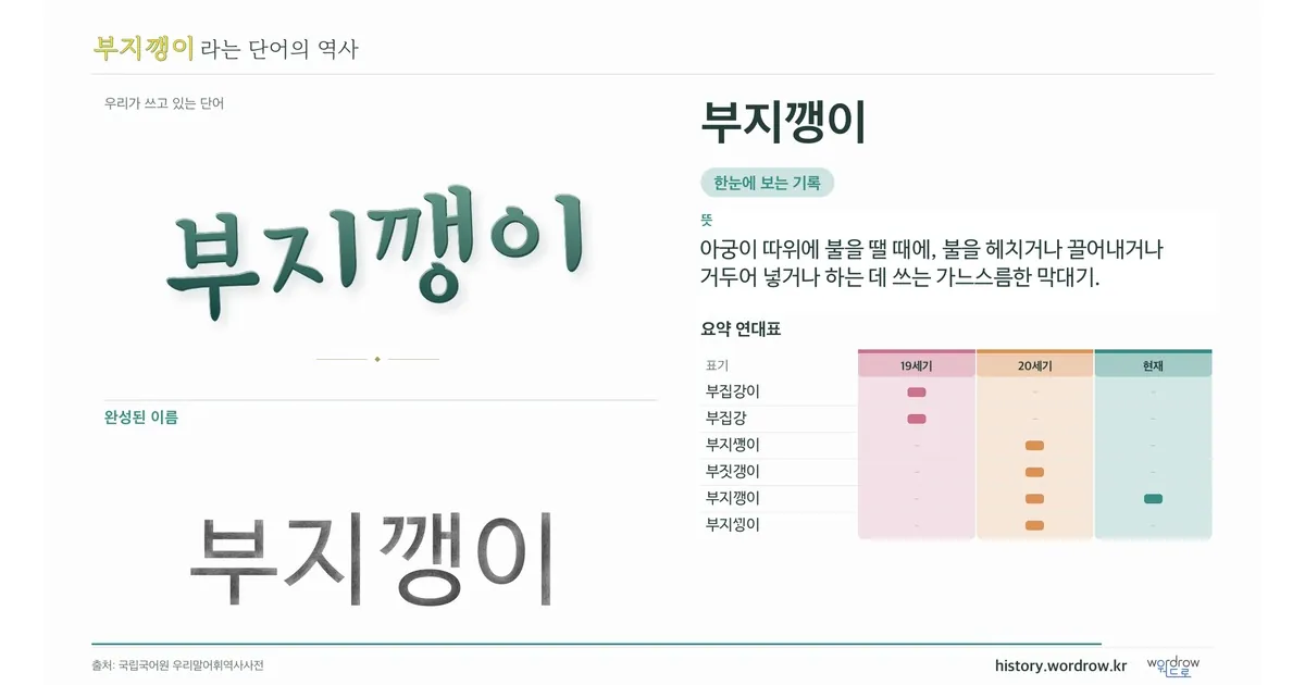 부지깽이 대표 이미지