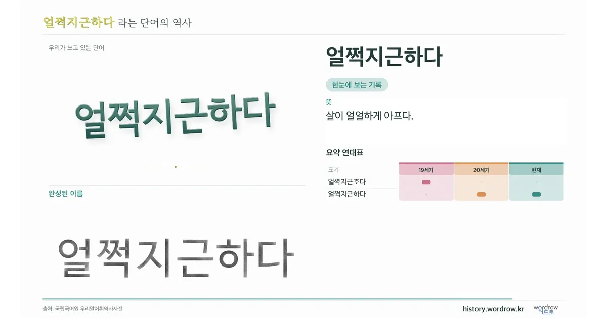 얼쩍지근하다 대표 이미지