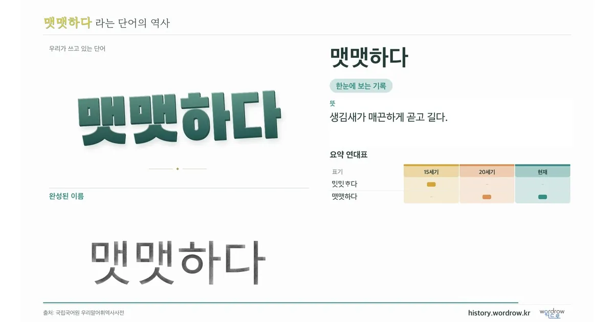 맷맷하다 대표 이미지