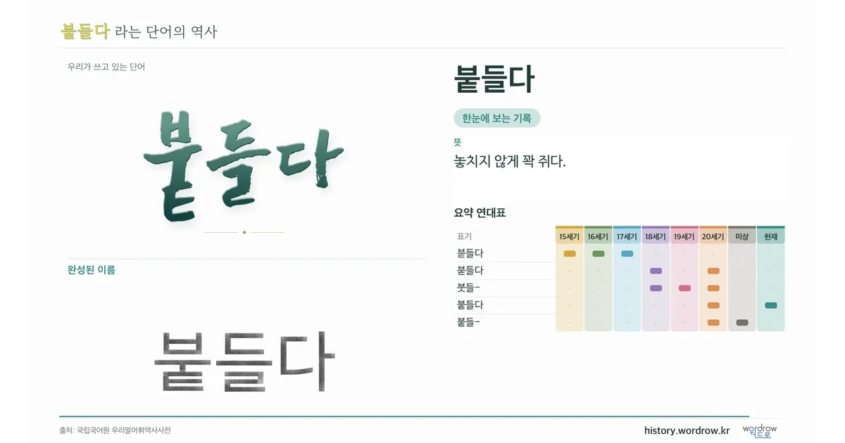 붙들다 대표 이미지
