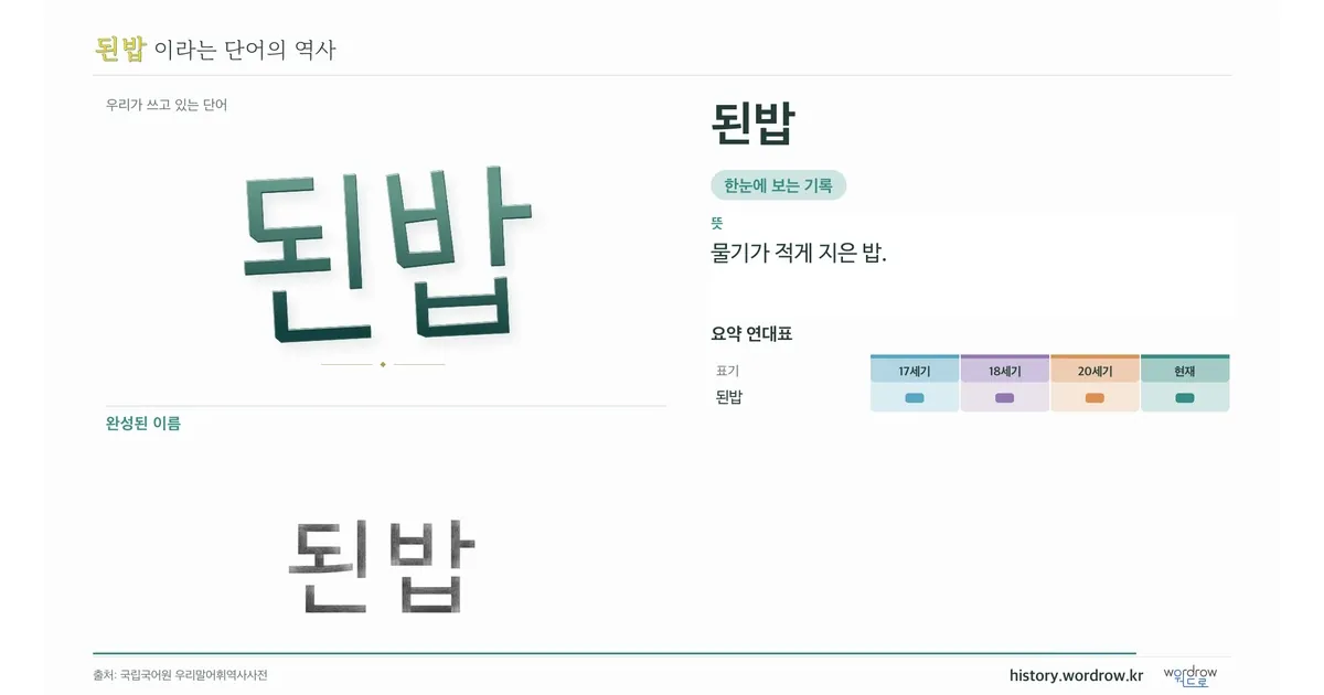 된밥 대표 이미지