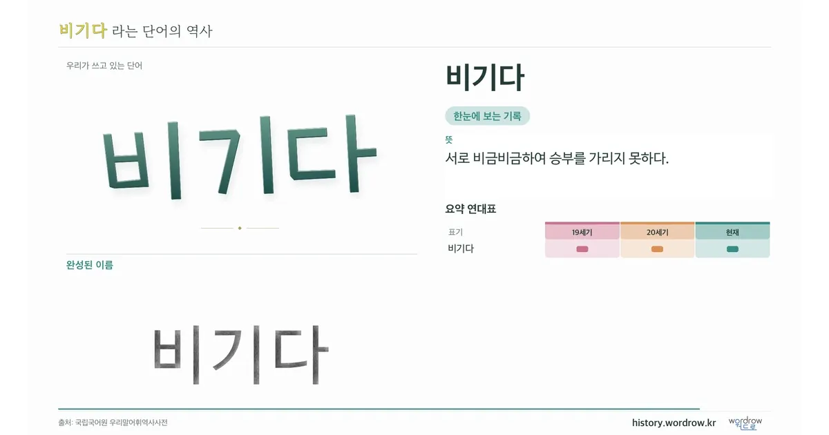 비기다 대표 이미지
