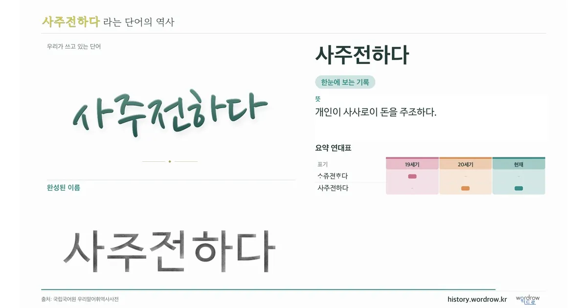 사주전하다 대표 이미지
