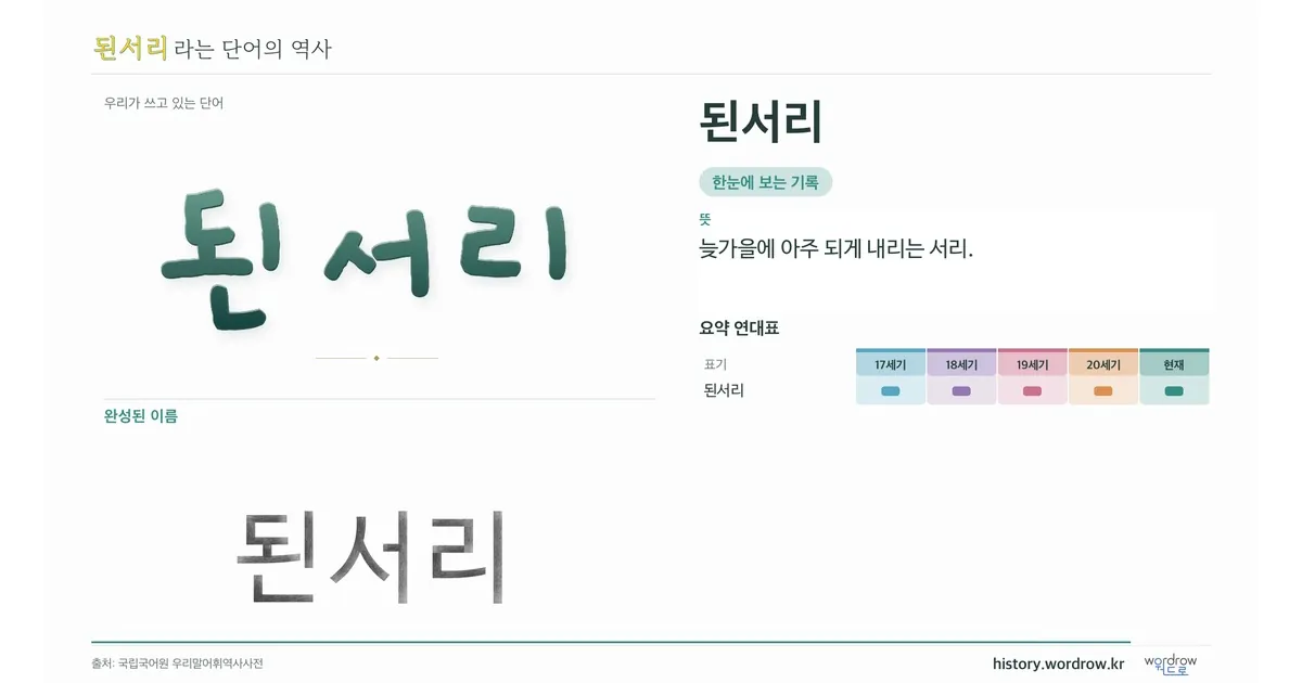 된서리 대표 이미지