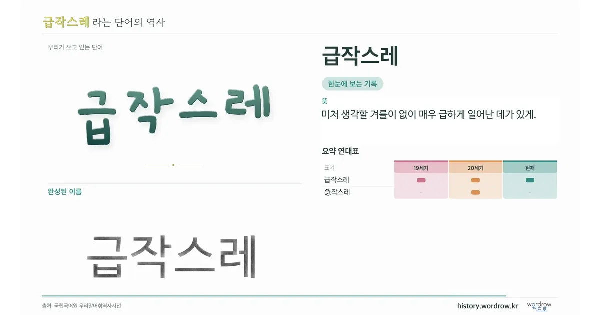 급작스레 대표 이미지