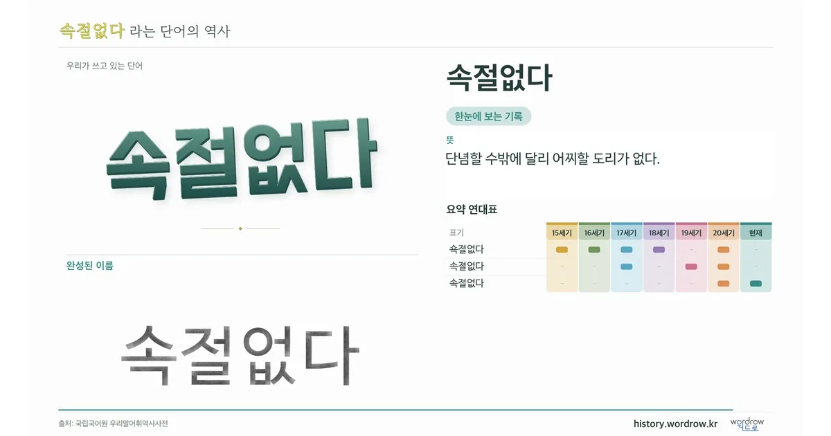 속절없다 대표 이미지