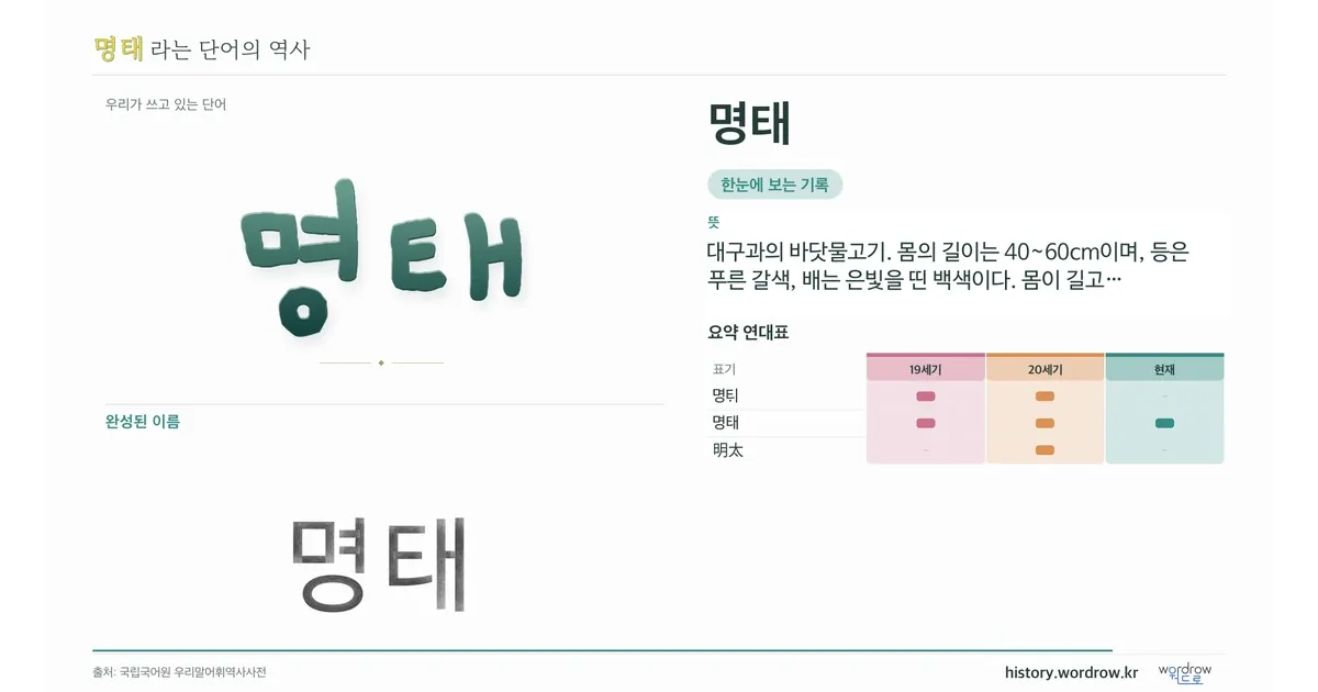 명태 대표 이미지