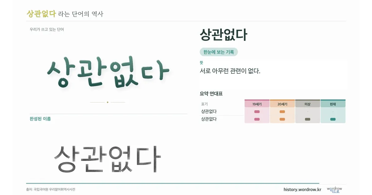 상관없다 대표 이미지