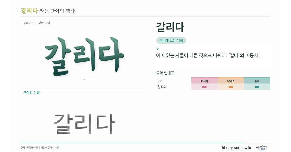 갈리다 대표 이미지