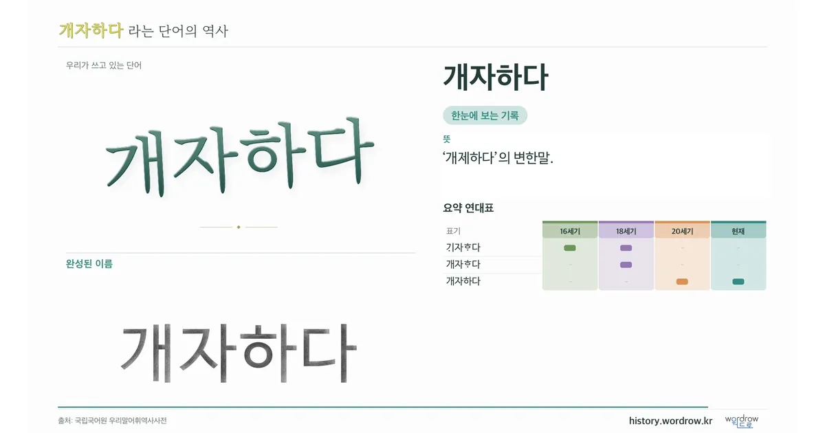 개자하다 대표 이미지