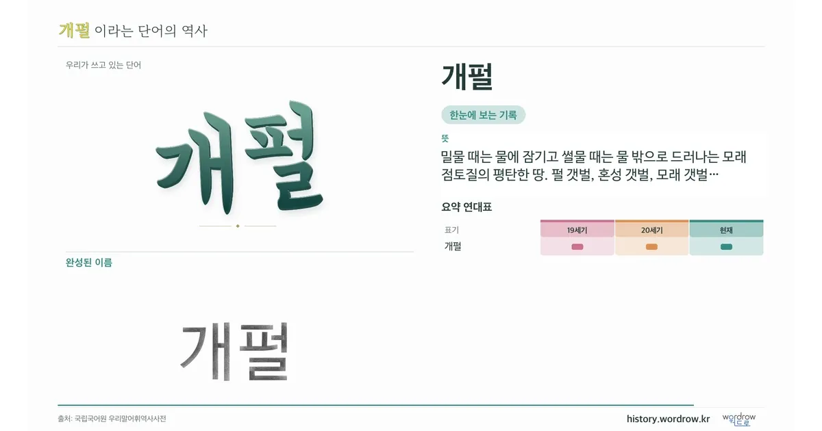 개펄 대표 이미지