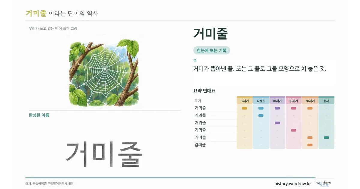 거미줄 대표 이미지