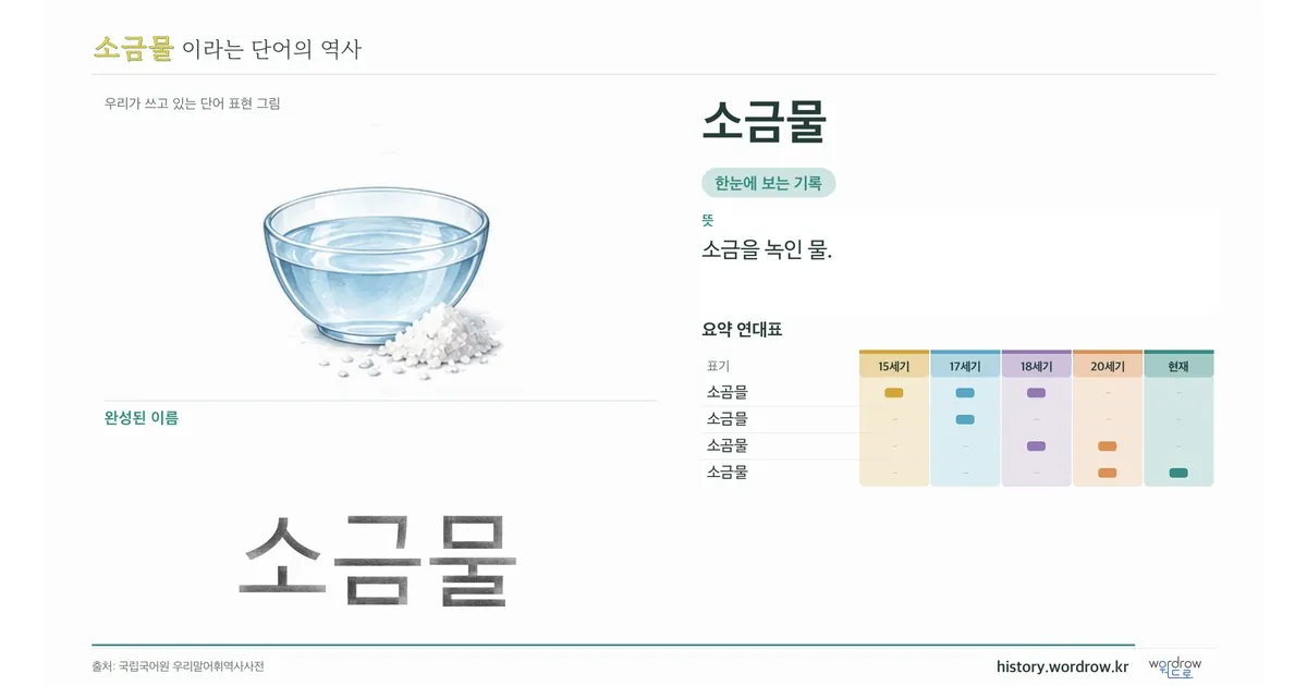 소금물 대표 이미지