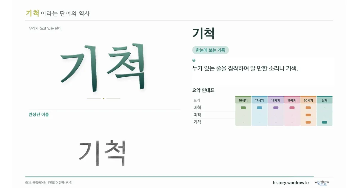 기척 대표 이미지