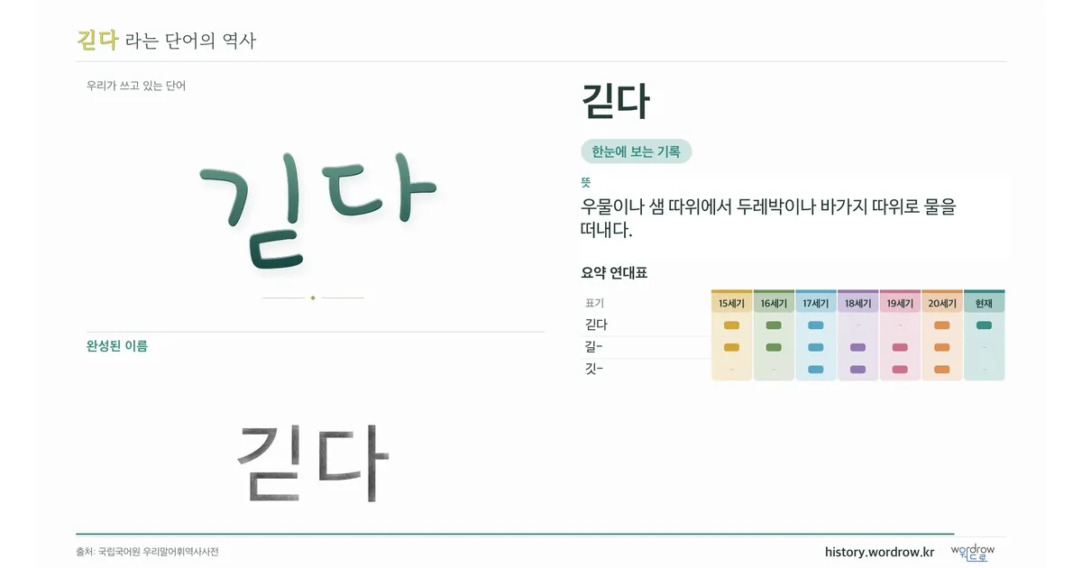 긷다 대표 이미지