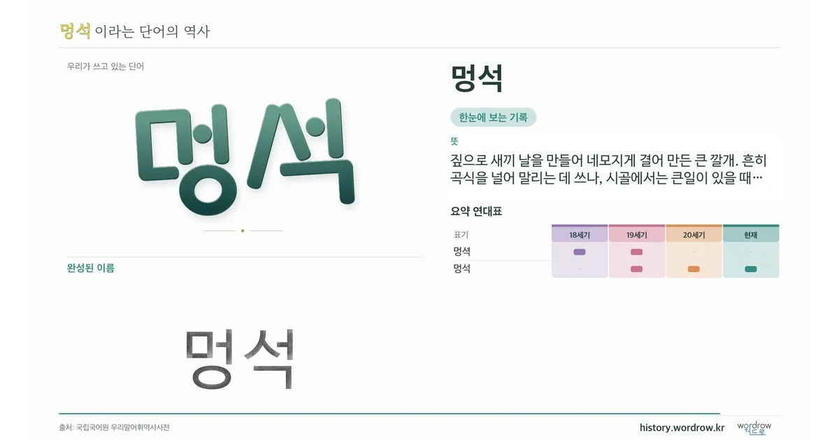 멍석 대표 이미지
