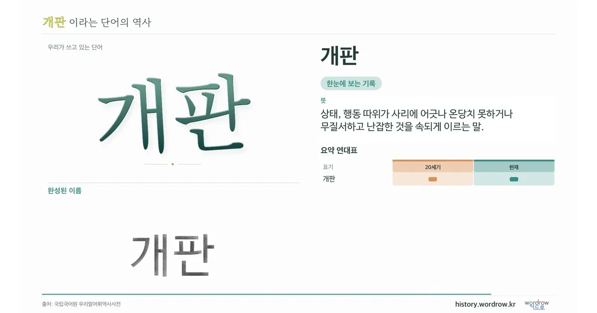 개판 대표 이미지