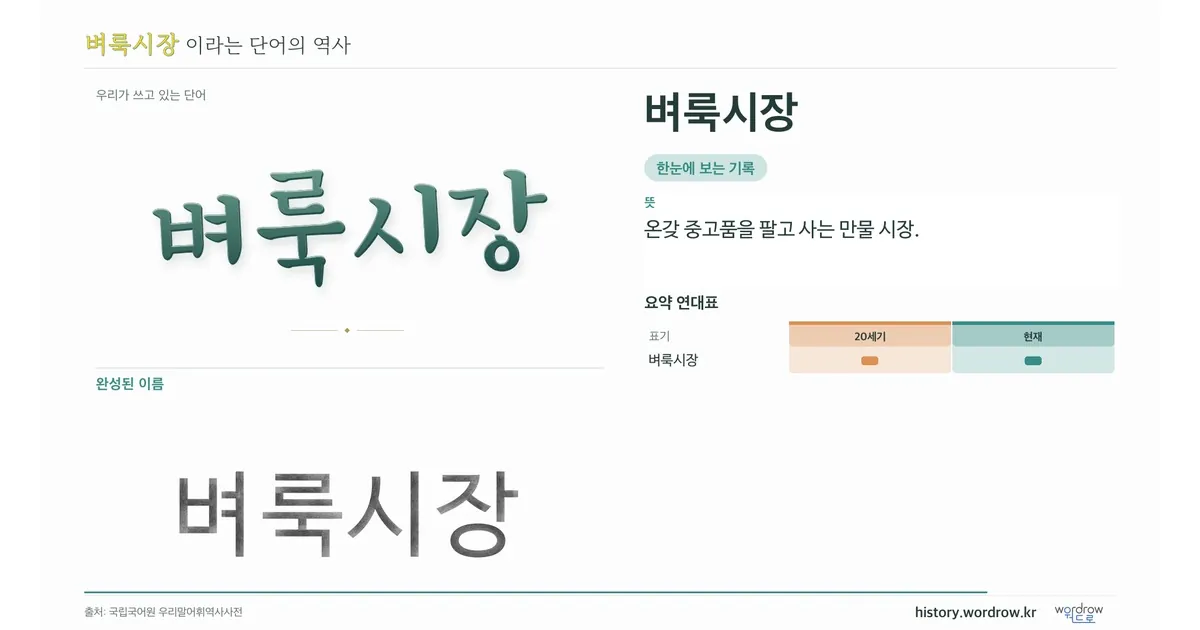 벼룩시장 대표 이미지