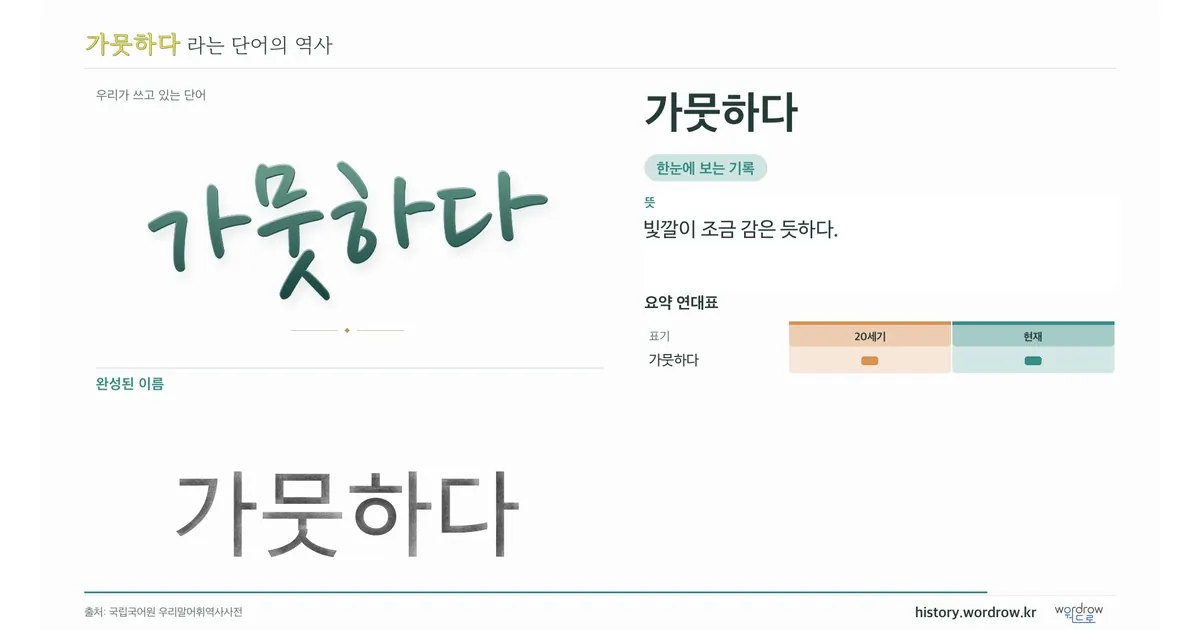가뭇하다 대표 이미지