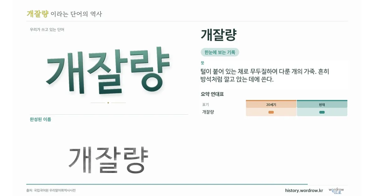 개잘량 대표 이미지