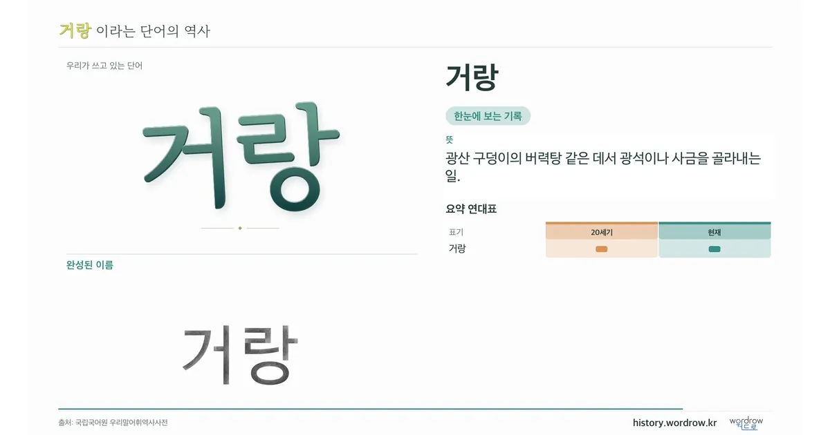 거랑 대표 이미지