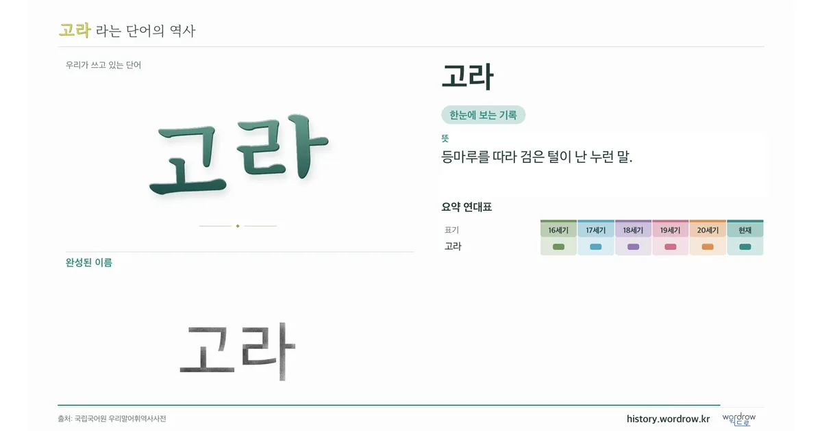 고라 대표 이미지
