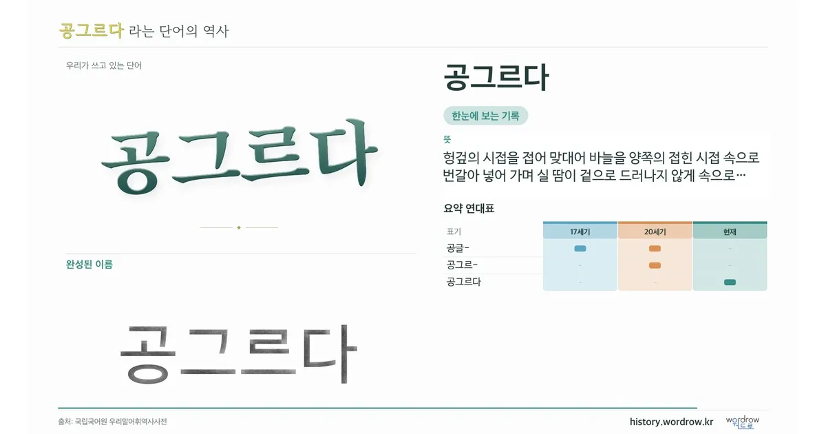공그르다 대표 이미지
