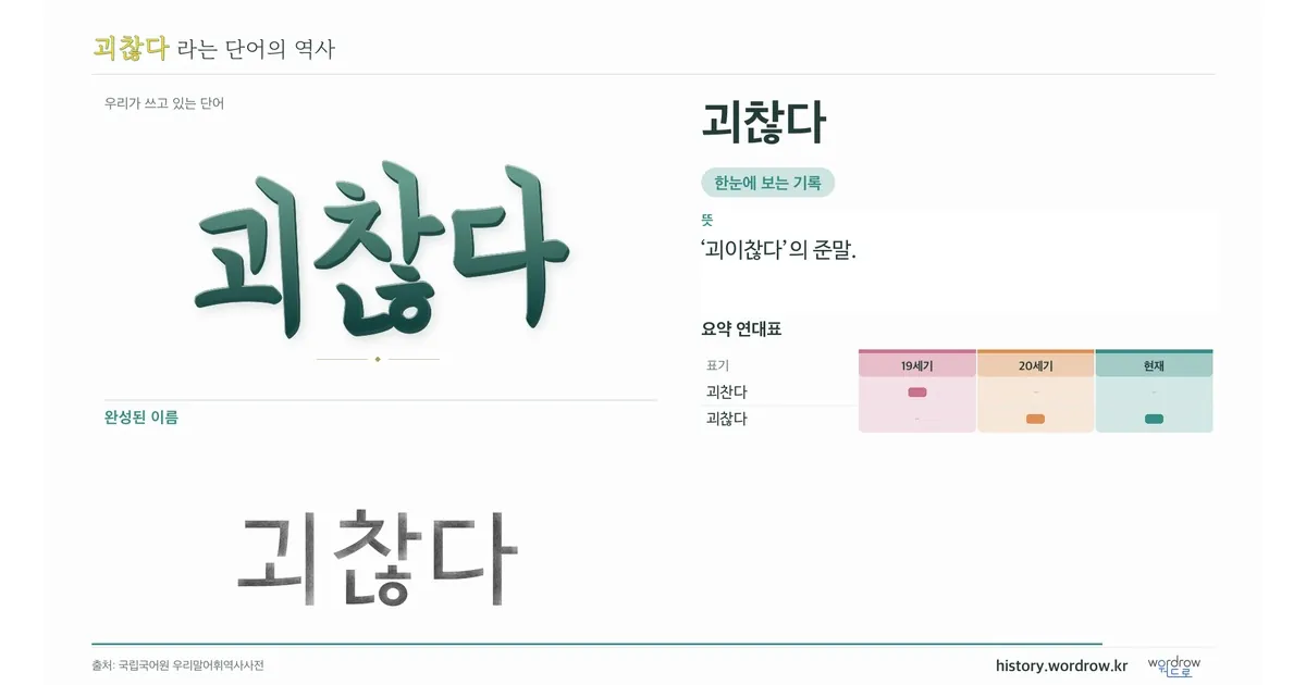 괴찮다 대표 이미지
