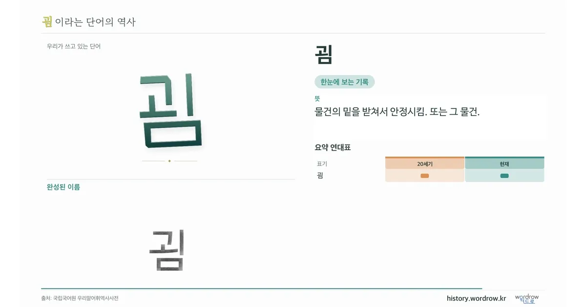 굄 대표 이미지